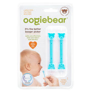 Oogiebear baby nasal and ear cleaner set, 2-pack, blue safety tips