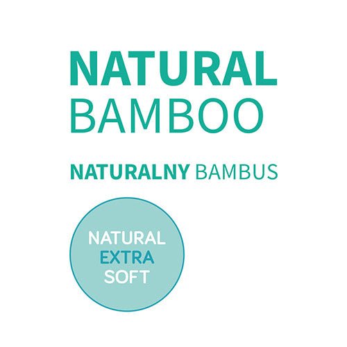 Bamboo washcloths pack label: natural extra soft