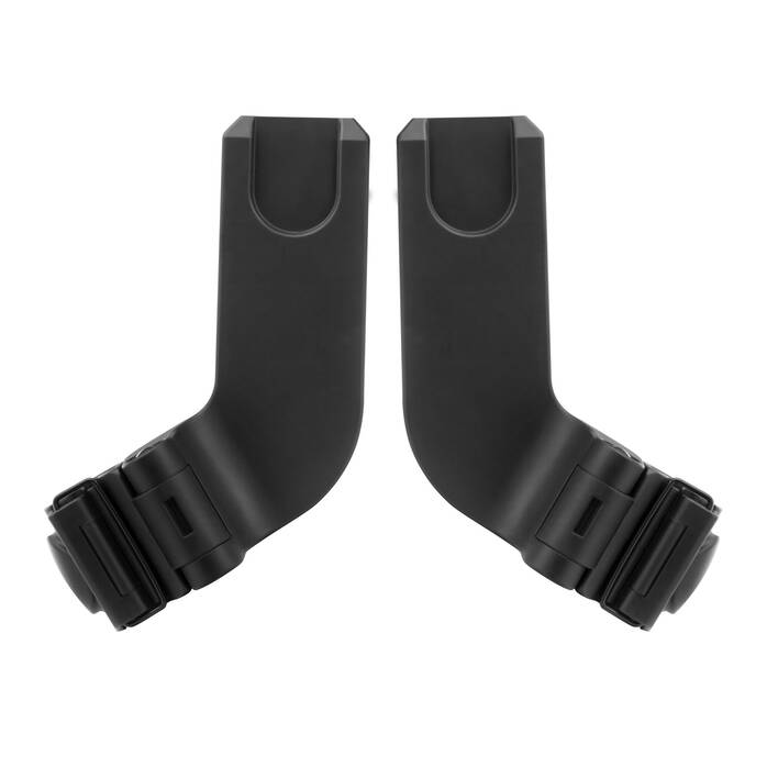 Beezy B car seat adapter, black connector with adjustable straps