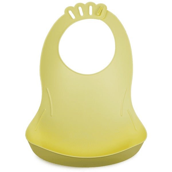 Bibou bib with catcher, yellow
