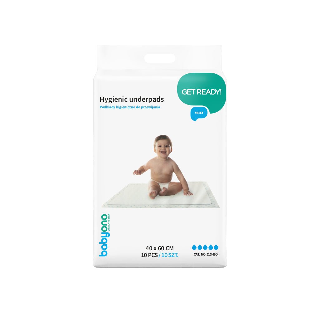 Hygienic underpad pouch, 40 x 60 cm, Get Ready badge, 10 pcs