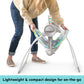 Portable baby swing with carry-handle design, lightweight compact frame