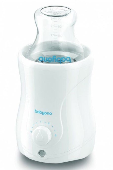 White bottle sterilizer warmer base with dial and indicator markings