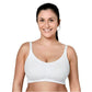 White 3-in-1 nursing and pumping bra, medium, with adjustable wide straps