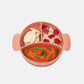 LEARN'ISY divided baby bowl with meal compartments, raspberries, and vegetables