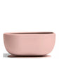 Baby feeding bowl in soft pink with embossed logo
