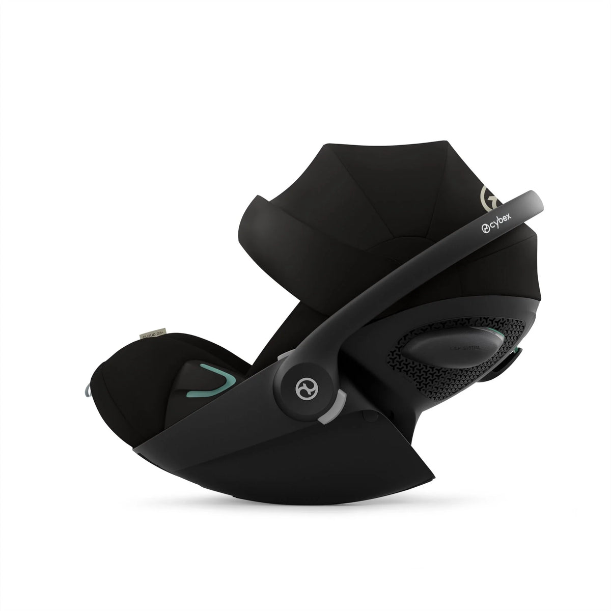 Black Cybex Cloud G3 car seat with anti-rebound head support