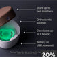 Nightglow UV pod charger with green glow and soother storage