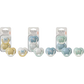 Tommee Tippee Ultimate Fit pacifiers, assorted yellow, mint and blue with animal faces