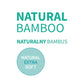 Natural Bamboo label: NATURALLY BAMBUS and 'NATURAL EXTRA SOFT' badge