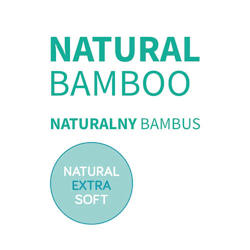 Natural Bamboo label: NATURALLY BAMBUS and 'NATURAL EXTRA SOFT' badge