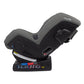 Gray Nuna rear-facing car seat with side impact shield and integrated base