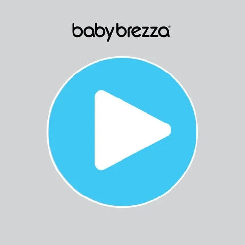 babybrezza logo with play button icon