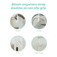 Portable sound machine strap shown for stroller, car seat, crib, and door handle