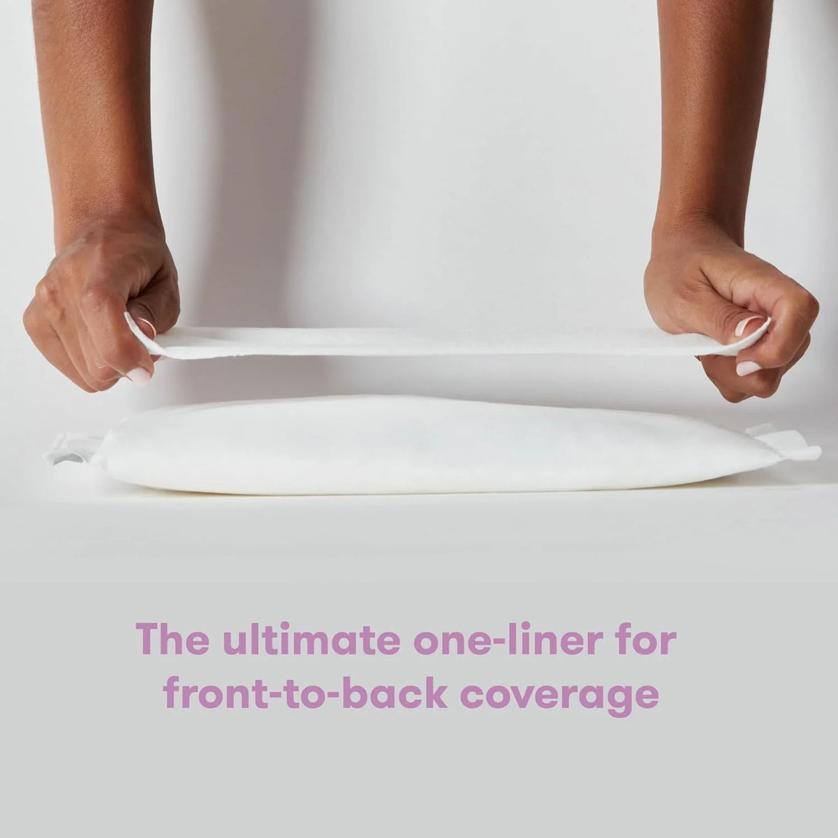 Perineal cooling pad liner sheet, white and foldable