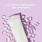 Postpartum ice maxi pad, white pad with purple ice-cube gel pieces