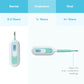 Kids digital thermometer with mint probe and LCD, for rectal, underarm, oral