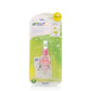 Philips Avent soother clip on blister card, green and pink strap, 0+ marking