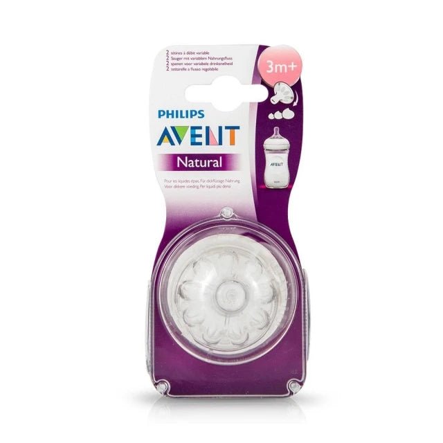 Philips Avent Natural 2.0 teat, variable flow 3m+ pack