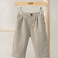 Smart trousers in sand beige with adjustable waistband and side pockets