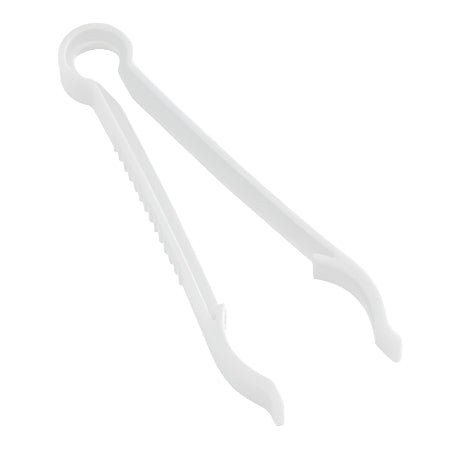 Air vent insert, white plastic grille clip with angled arms