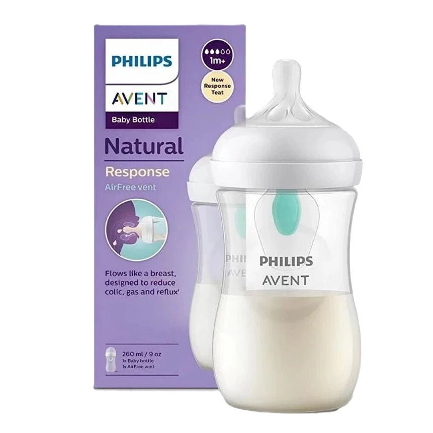 Philips Avent anti-colic baby bottle, 260 ml, with vent and Natural Response design