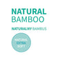 Bamboo washcloths pack label: natural extra soft