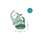 Green silicone bib with front pocket, size 21 x 15 x 10 cm