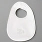 White baby bib with embroidered “Born 2025” text at center