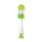 Bottle brush handle with suction cup and lime green cleaning head