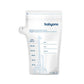 Breast milk storage bag with max 180 ml scale and date/time label sections