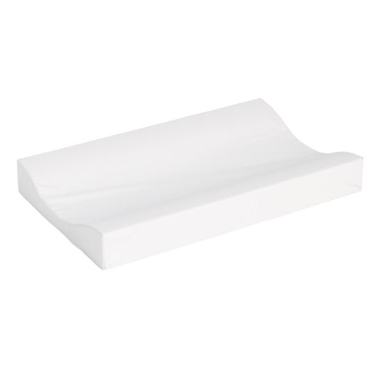 White changing pad, 72×44 cm, padded cover with curved corner and raised sides