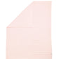 Pink chenille blanket with subtle dot-knit texture, folded