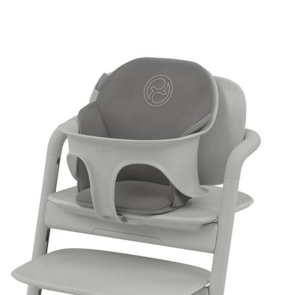 Comfort inlay seat insert in dim gray with curved arm cutout and back cushion