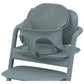 Comfort inlay seat insert in stone blue, padded back and seat with side cutouts