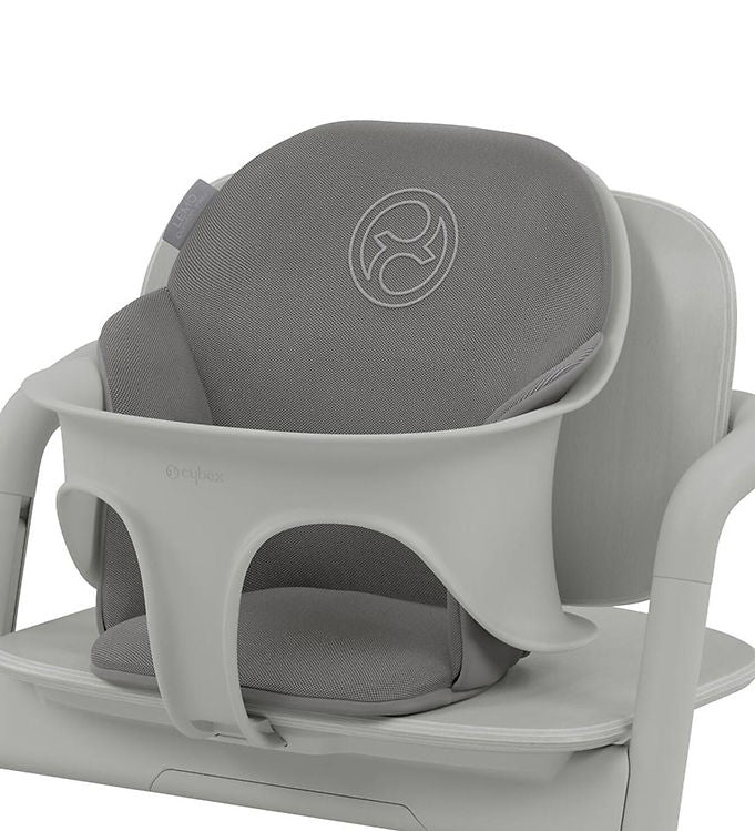 Comfort inlay seat insert in dim gray, view with white frame and front cutout