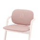 Comfort inlay seat insert in peach pink, back and seat cushions with smooth cover