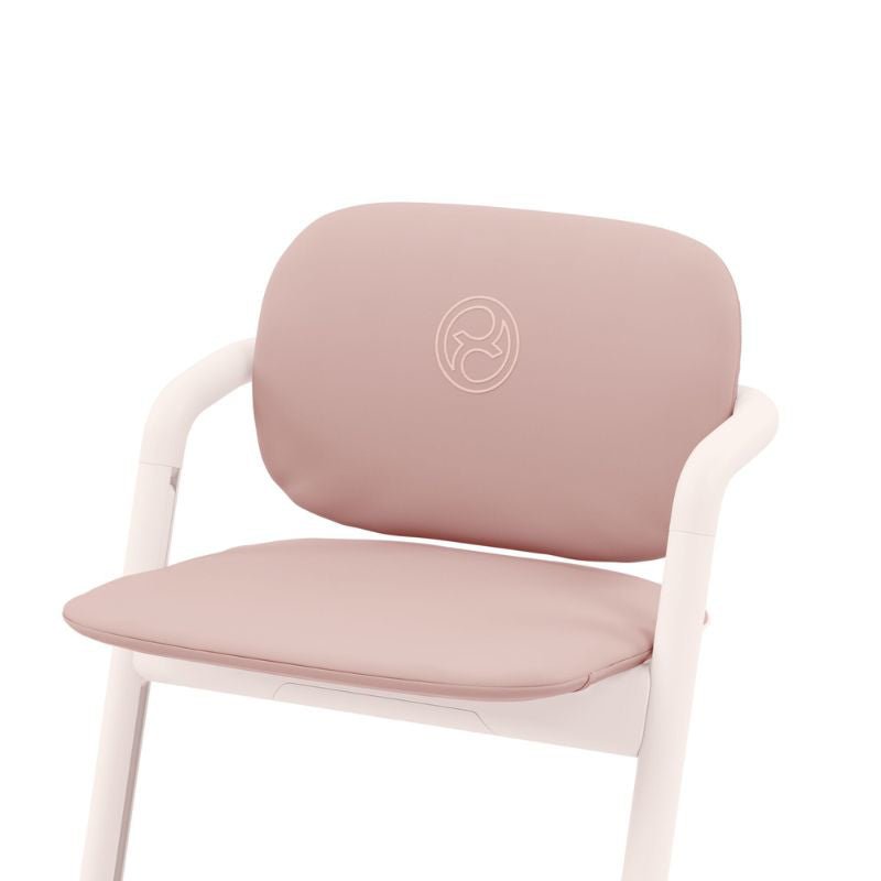 Comfort inlay seat insert in peach pink, back and seat cushions with smooth cover