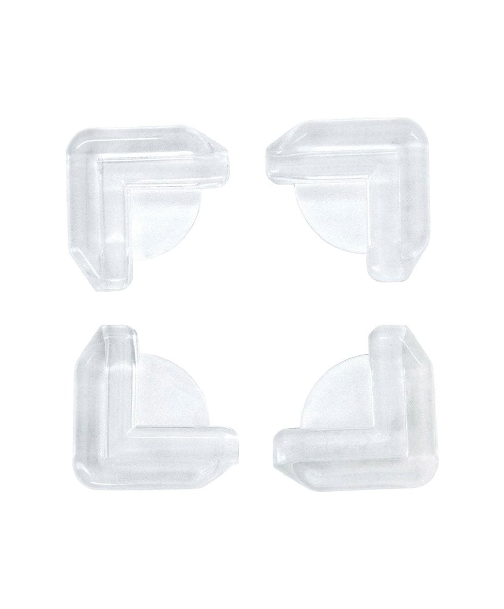 Transparent L-shape corner guards, pack of 4