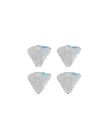 Corner protector set of 4 gray triangular guards for furniture corners
