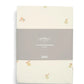 Packaged 2 cot fitted sheets, cream with woodland animal and tree icons