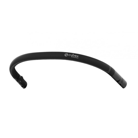 Black cybex stroller bumper bar with padded grip