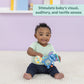 Stitch activity toy and circular teether set with colorful sensory parts