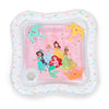 Inflatable water play mat with clear center and pink princess scene