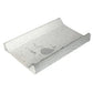 Luxury changing mat with star dot print and striped border, folded flat