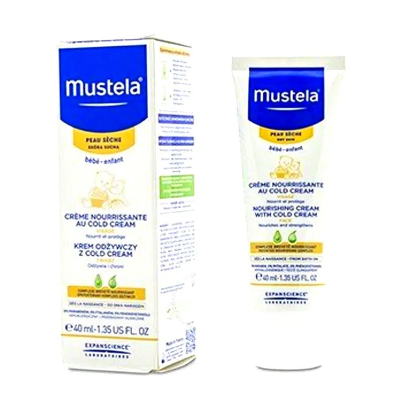 Dry skin nourishing cream tube and box, Mustela 40 ml