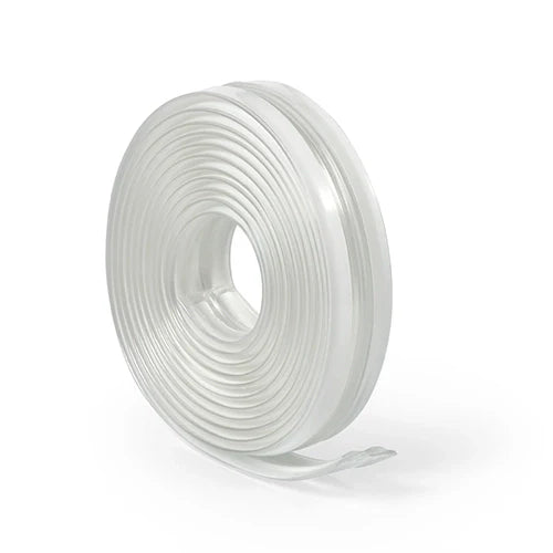 Transparent edge protection tape roll, clear flexible strip