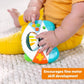 Tiger-themed baby game controller toy with push buttons and textured sides