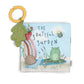 Soft fabric activity book with ring handle; The Grateful Garden illustration panel