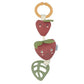 Strawberry activity toy with stacked strawberry shapes and pale green link pieces